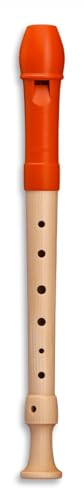Mollenhauer 17314 Fipple Sopranblockflöte, Digi, orange, deutsch Einf. - Sopran Blockflöte (Deutsch)