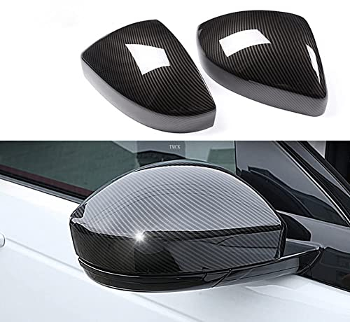 GRFIT 2pcs Auto Spiegelkappen Seite Spiegel Abdeckung RüCkspiegelgehäUse Abdeckungen Seitenspiegel für Land Rover Discovery Sport Range Rover Evoque Velar