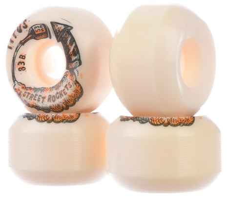 TITUS Skateboard Rollen Street Rocket Conical mit der Härte 83B entspricht 103A in 53 mm | konischer Wide Shape | Street Wheels in guter Qualität | Premium Skateboard Räder