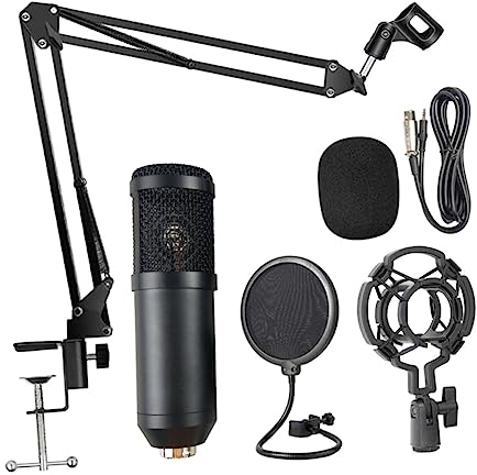 ibasenice 1satz USB Kondensatormikrofon Mit Nierencharakteristik Für Podcasting Musikaufnahmen Und Gaming Plug-and-Play Mit Einstellbarem Stativ Klare Klangqualität