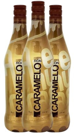 Ron Arehucas Caramelo Gran Canaria 70 cl (Caja de 3 Botellas de 70 cl)