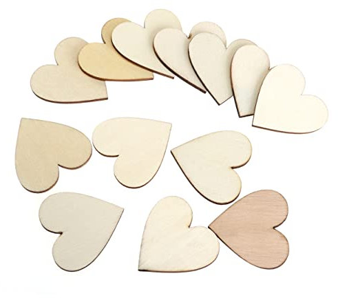 VILLCASE 100stücke Holzscheiben Blanko-holzscheiben Für Diy-handwerksverzierungen Natürliche Scheiben Mit Rinde Umrandet Glatt Geschliffen Beidseitig Bemalbar Dekoriert Beizend Basteln