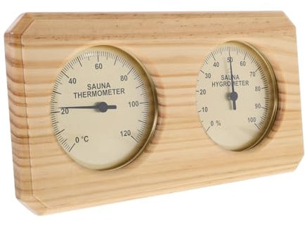 VILLCASE Medidor De Temperatura y Humedad De Sauna Casa Termómetro Interior Termómetro para Casa Termómetro Interior para Temperatura Termómetro De Casa De Madera