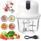 CEWROM Tritatutto elettrico, tritatutto elettrico, 350 ml, tritatutto per verdure, tritatutto elettrico, ricarica USB, tritatutto automatico per carne, cipolle, aglio