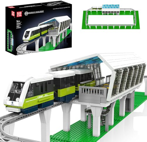 Mould King 12040 Tren Tecnológico de Alta Velocidad – Set de Construcción 1957 Piezas, Modelo Teledirigido con Control por App para Adolescentes y Adultos (14+)