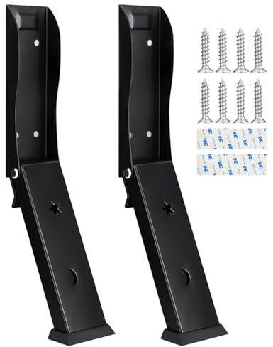 2-tlg. Türstopper, Schwarz, Boden, für Türen und Wände | 2-tlg.; Türstopper; Ausführung Schwarz; für Türen und Wände.