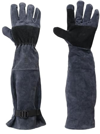 Handschuhe zum Umgang mit Katzen, 50 cm, bissfeste Handschuhe, Schutzhülle für Reptilien, Schlangen, Katzen, Hunde, Tierpflege, Greifen