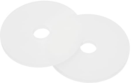 QUARKZMAN Arandelas Planas De Nylon M6 X 6 Mm DI X 30 Mm DE Arandela Plana Redonda De Plástico Para Grifos Domésticos Tuberías Mangueras De Agua Color Blanco Paquete De 50