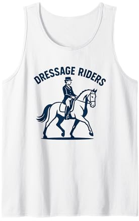 Horseback Dressage Rider Silhouette for Riders Tank Top