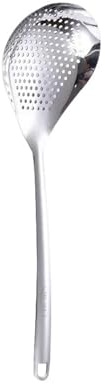 1 colador grande de acero inoxidable duradero, cuchara espumadera, alimentos resistente for freír y cocinar