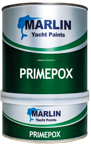Marlin, Primepox, Primer epossidico, 2,5 litri, rosso, primer in alluminio, ferro e piombo