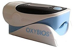 Pulsossimetro blu - cardiofrequenzimetro con istruzioni in francese - prendendo il polso e la saturazione in ossigeno (SPO2)