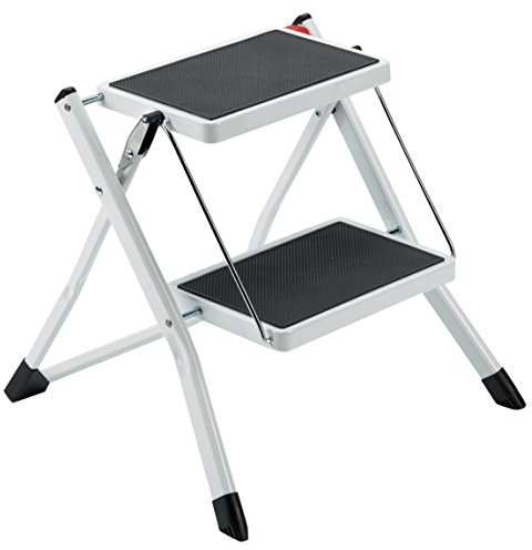 Linea Garden Friend Sgabello salvaspazio 2 gradini in Acciaio Uso Domestico