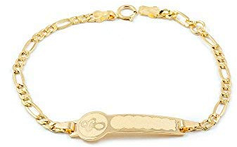 Monde Petit Kinder Armband gravur Schnuller Gelbgold 18 Karats (750) - Geschenkbox - Garantiezertifikat