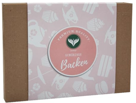 Azafran Gewürze Set Backen - Gewürzbox Geschenkset für Hobbybäcker