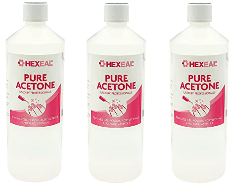 Hexeal 99.5% Acetone 3L – For Gel, Nail Polish & Acrylic Removal