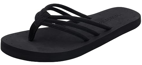Harssidanzar Sandaler sandaler sommarsandaler lätta och bekväma för kvinnor med stöd för fotvåken KL221EU,Svart,Taglia 37