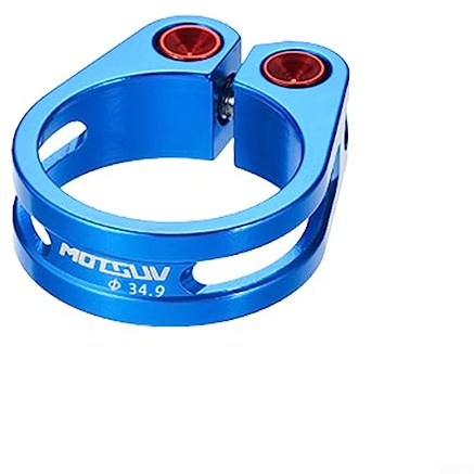 Collier de serrage pour selle de vélo - Anneau de serrage creux pour tige de selle - Bleu - 31,8 mm