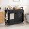 YITAHOME Cesto para la colada con 2 bolsillos extraíbles y extraíbles, clasificador de ropa con 2 cajones, para lavandería, dormitorio, cuarto de baño, dormitorio - negro