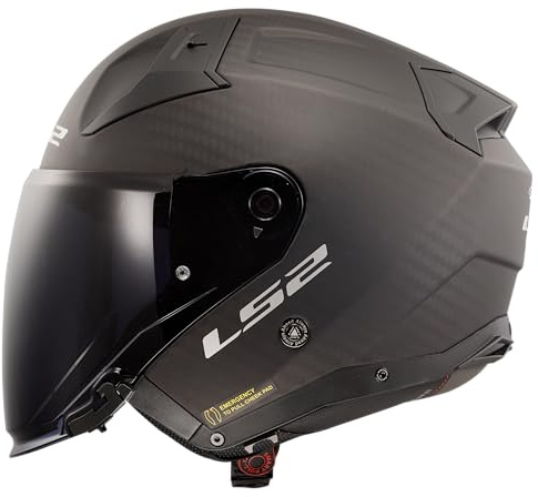 LS2, Jet-Motorradhelm INFINITY II CARBON Matt Carbon, M
