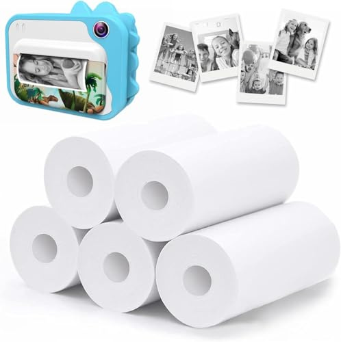 Usteetic Macchina fotografica istantanea per bambini con stampa Papers2.4 1080P schermo LCD Doppia fotocamera per bambini - P83 (carta stampabile)