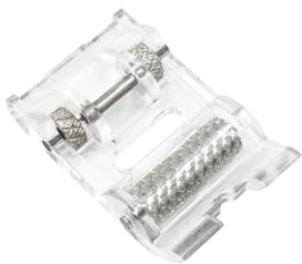 Nähfuß Nähmaschinenfuß, Rollenfuß und Teflonfuß Nähfuß mit Rollen, Leder Antihaftfuß Rollen Nähmaschine Presser Obertransportfuß Antihaftfuß Gleitfuß Kompatibel mit Verschiedenen Nähmaschinen