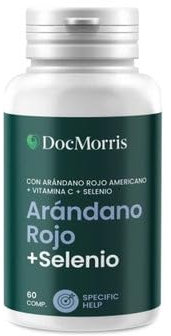 DocMorris Arándano Rojo + Selenio 60 Comp | Con PACs, Vitamina C y Antioxidantes | Apoyo al Tracto Urinario | Prevención Natural de Infecciones Urinarias