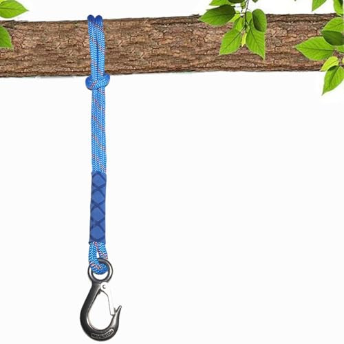 Tread star Hängende Seil,hängematte Befestigung，Schaukel Befestigung, schaukel Outdoor，schaukel Befestigung Befestigungsset für ，Schaukeln Hängematte 2500lbs, 10mm Durchmesser﻿(blau-0.6m-1pack)