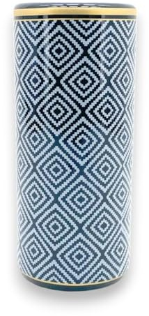 AcaciaHome Durable Ceramic Round Umbrella stand–Perfect Holder for Home, Office, & Entryway - Adds a Sophisticated Touch to Living Spaces for Canes, & Walking Sticks (Umbrella Stand)