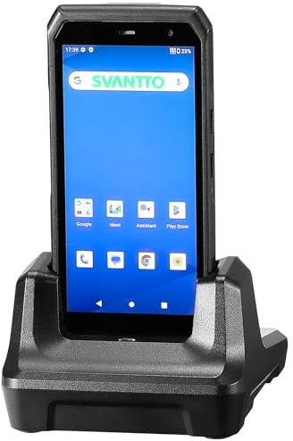 SVANTTO Android 13 Scanner di codici a barre, dotato di motore di scansione 1D/2D/QR, scanner portatile wireless 4+64GB 2G/3G/4G per magazzino e inventario