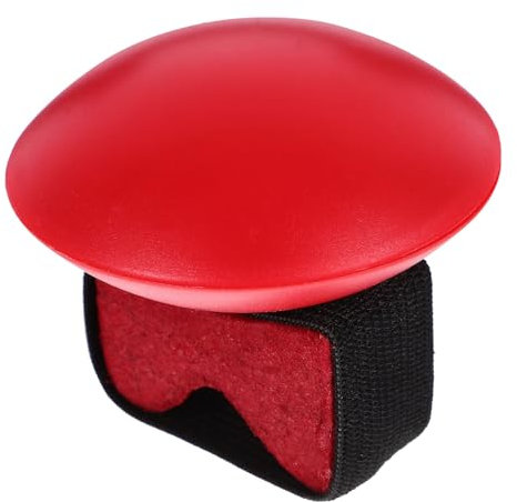 CATIEBYE Percussion Finger Shaker Für Ukulele Handgefertigtes Rhythmus-instrument Aus Robustem Material Für Musikunterricht Und Auftritte Kompakt Und Tragbar Rot