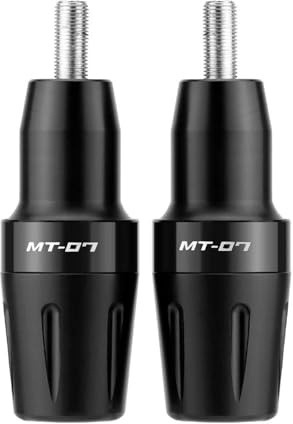 YHGGDN CNC Motorrad-Rahmengleiter-Sturzpad Für Yamaha MT-07 MT 07 FZ-07 2014-2023 2022 2021 Sturzschutz-Schutz Motorschutz Rahmen-Sturzpad(Schwarz)