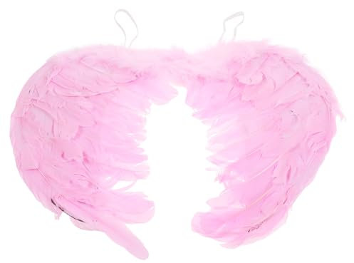 WRITWAA Engelsflügel Für Junge Mädchen Bühnenflügel Requisite Kostümaccessoire Für Partys Weihnachten Und Halloween Leichte Und Farbenfrohe Flügel Für Cosplay Und Foto-requisiten