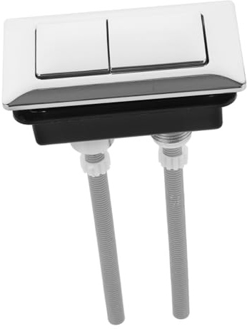 Homoyoyo Pulsador de Cisterna Rectangular para Inodoro Botón de Descarga Doble, Material Abs Resistente y Fácil de Instalar para Reparación de Tanque Color Aleatorio