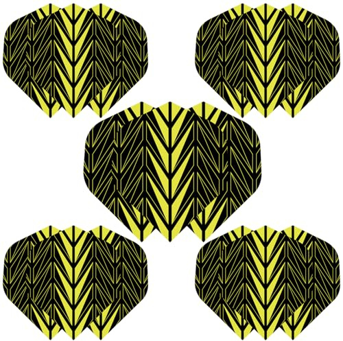 WLHGH Dart Flights,15 Stück PET Standard Dart zubehör Perfekte für Soft und Steel Tip Dartpfeile