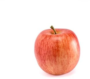 artplants.de Deko Obst Apfel AMENDO, rot-orange, 8cm - Kunstobst