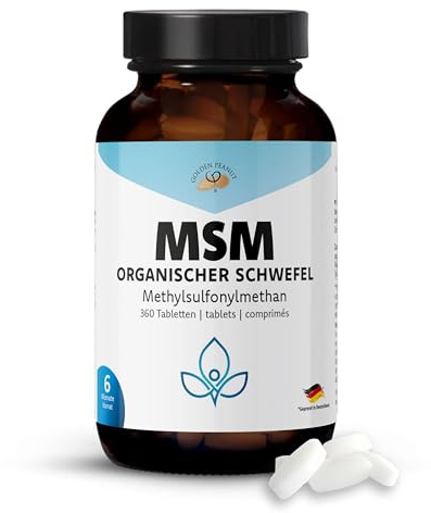 GOLDEN PEANUT MSM Tabletten Methylsulfonylmethan ohne Zusätze 360 Stück