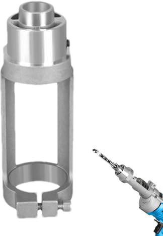 Square Hole Drill Bit Adapter - Drill Press Mortise Attachment, Precision Woodworking Drill Bit | Tenon Drill Bits Fixing Bracket, Drill Machine Accessory, Woodworking Mortise Machine, for Hand Drill