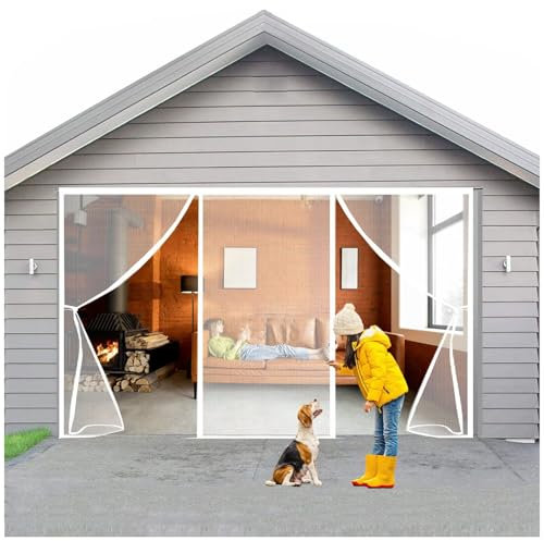 Tenda Zanzariera Magnetica W110xH260cm Bianco,Anti Zanzare Calamite Tenda con Calamita Di Varie Misure Colori Porte E Balconi