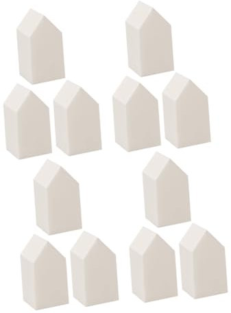 minkissy 30pcs Disposable Makeup for Face Body Fine Surface Flat Pentagonal Arrowhead Design Soft Natural for Foundation Loose Powder Blush Party