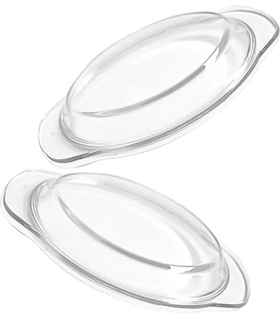 VICASKY 2pcs Microwave Food Splatter Guard Glass Covers with Steamer Functionality and Versatile Design for Vegetables and Fruit, Suitable for Microwaves and Ovens, Plate Cover Lid