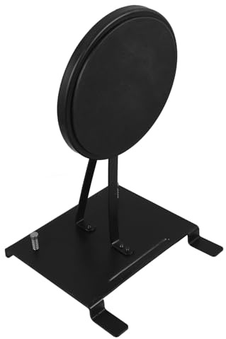 Schlagzeug Übungspad für Bassdrum, Doppelfußpedal aus Stahl, Schwarz | Leises Fußtraining, Tragbar für Unterwegs, Geeignet zum Üben von Doppelbass Technik Zufällige Farbe