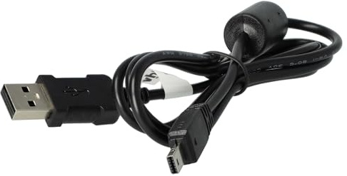 vhbw Cable datos USB compatible con Casio Exilim EX-Z85, EX-Z90, EX-ZR300, EX-Z80, EX-ZR200, EX-ZR410, EX-ZR1000 cámara, 100 cm