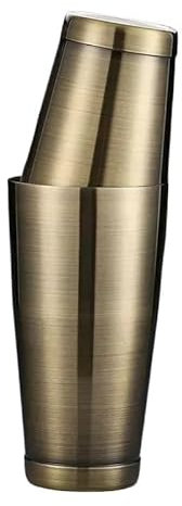 Cocktail Shaker, Cocktail Making Kit Premium Cocktail Shaker Viktade skakburkar, guldpläterade/kopparpläterad, svart/spegelfinish, premium barredskap (anti-brons)