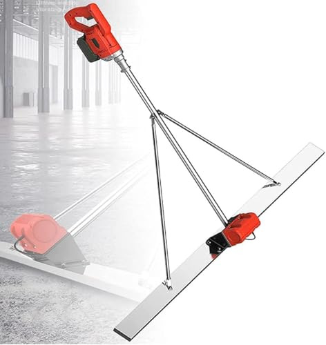 Beton-Rüttelwerkzeug, elektrisches, kabelloses Estrich-Rüttelset mit Brett für eine glatte Zementoberfläche, batteriebetriebenes Nivellier-Stampfer-Lineal,2m-2Battery