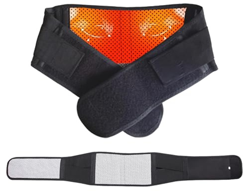 Fascia Lombare Riscaldamento, Fascia Lombare Supporto Schiena, Cintura Riscaldante Fascia Supporto Lombare, Fascia Lombare Riscaldamento, Fascia Lombare Posturale Regolabile per Uomini e Donne