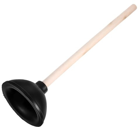 CLISPEED Destapador de Inodoro de Goma Negra Resistente para Desagües y Fregaderos Cómodo Uso la Cintura Eficaz contra Obstrucciones Reutilizable y Duradero para Baño