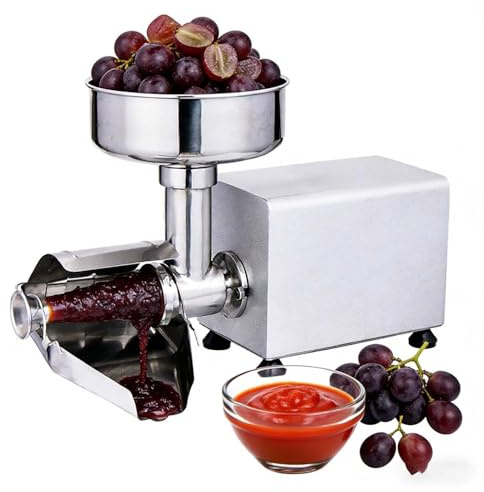 SIEEOUR 450W Setaccio per Pomodori Elettrico, Smerigliatrici Acciaio Inossidabile Fabbricante di Salsa,Pressa per Smerigliatura Alimenti Macchina,per Conserve Domestiche e Commerciali