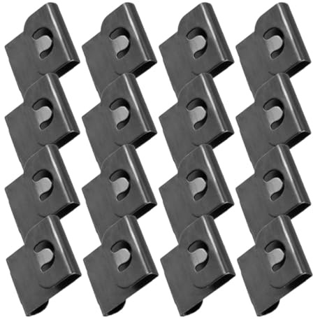 FENICAL Lot de 100 Crochets Noirs en Fer pour Cadres Photo sans Percer, Fixation Stable et Design Polyvalent, pour Décoration Murale la Maison