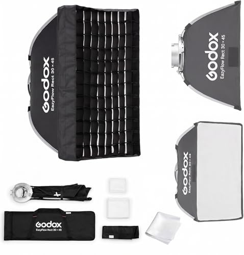 Godox EazyFlow Rect 30x45cm Softbox med Grid & Metall Bowens-fattning